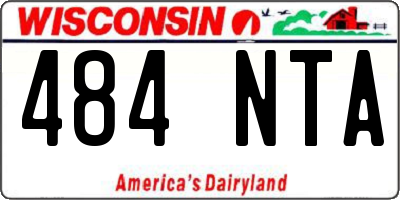 WI license plate 484NTA