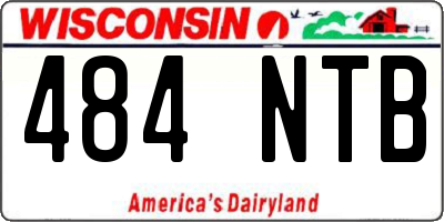 WI license plate 484NTB