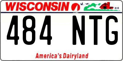 WI license plate 484NTG