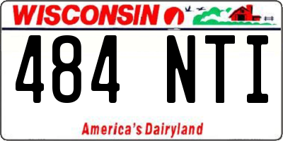 WI license plate 484NTI