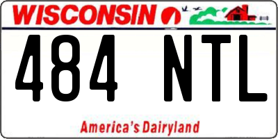 WI license plate 484NTL