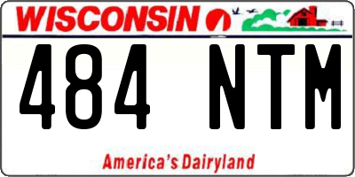 WI license plate 484NTM