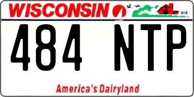 WI license plate 484NTP
