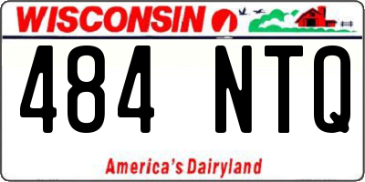 WI license plate 484NTQ