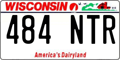 WI license plate 484NTR