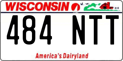 WI license plate 484NTT
