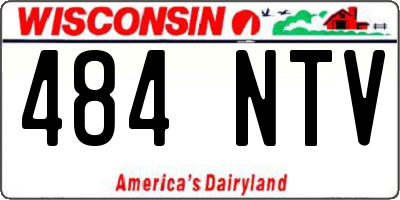 WI license plate 484NTV