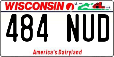 WI license plate 484NUD