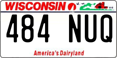 WI license plate 484NUQ