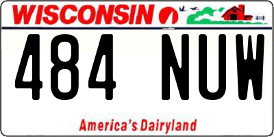 WI license plate 484NUW