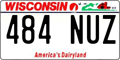 WI license plate 484NUZ