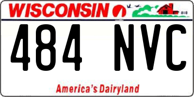 WI license plate 484NVC