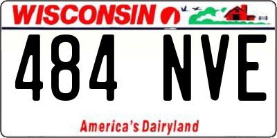 WI license plate 484NVE