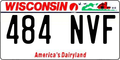 WI license plate 484NVF