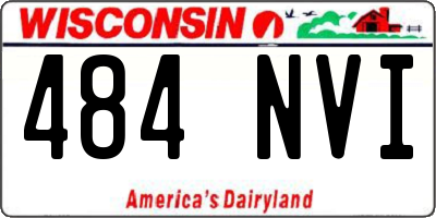 WI license plate 484NVI