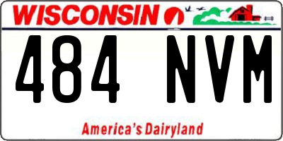 WI license plate 484NVM