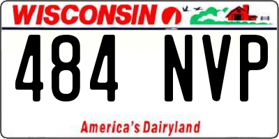 WI license plate 484NVP