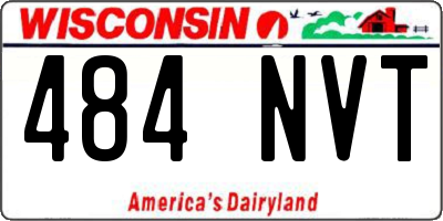 WI license plate 484NVT