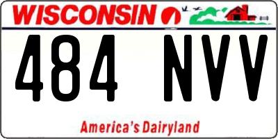 WI license plate 484NVV