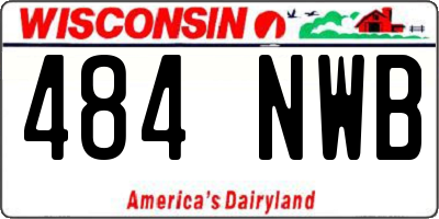 WI license plate 484NWB