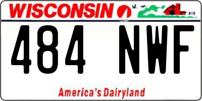WI license plate 484NWF
