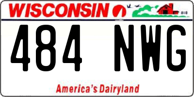 WI license plate 484NWG