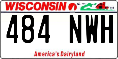 WI license plate 484NWH