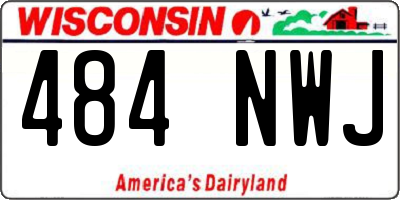 WI license plate 484NWJ