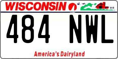 WI license plate 484NWL