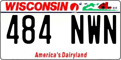 WI license plate 484NWN