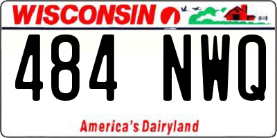 WI license plate 484NWQ