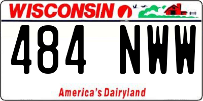 WI license plate 484NWW