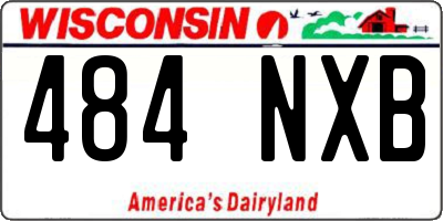 WI license plate 484NXB