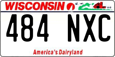 WI license plate 484NXC