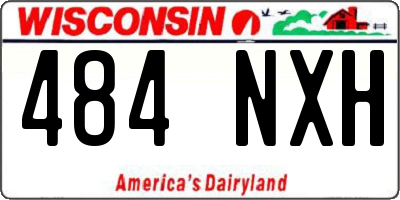 WI license plate 484NXH