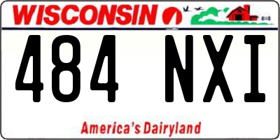 WI license plate 484NXI