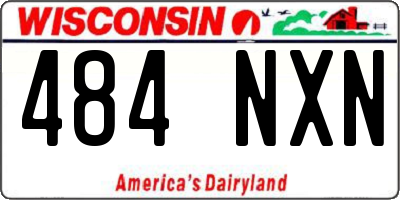 WI license plate 484NXN