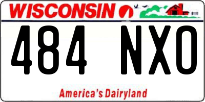 WI license plate 484NXO