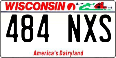 WI license plate 484NXS