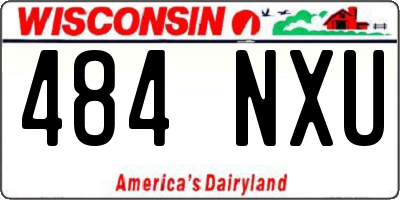 WI license plate 484NXU