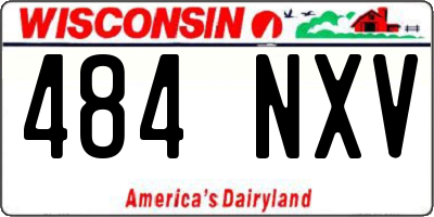 WI license plate 484NXV
