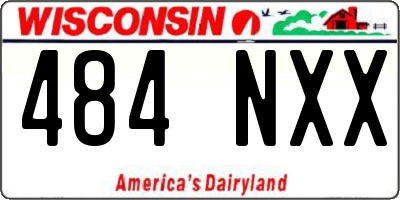 WI license plate 484NXX