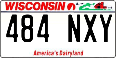 WI license plate 484NXY