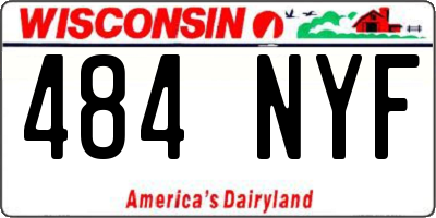 WI license plate 484NYF