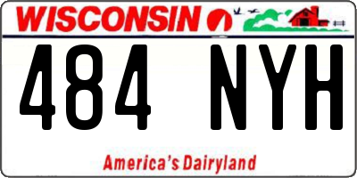 WI license plate 484NYH