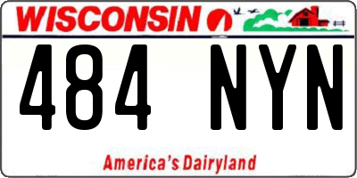 WI license plate 484NYN
