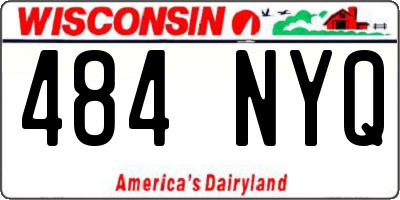 WI license plate 484NYQ