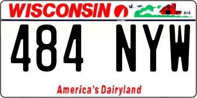 WI license plate 484NYW