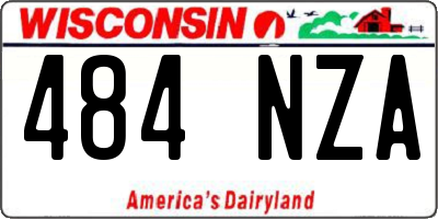 WI license plate 484NZA
