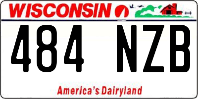 WI license plate 484NZB